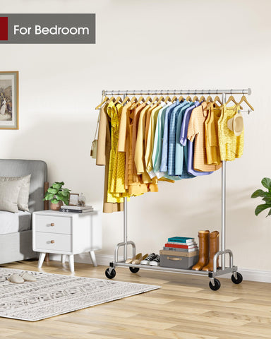Sakugi clothes rack dimensions 45.6 by 16.9 by 59 inches for planning.