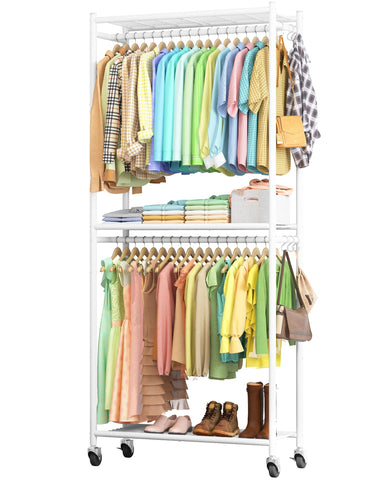 Sakugi Clothes Rack front view highlights a sturdy frame for durable storage.