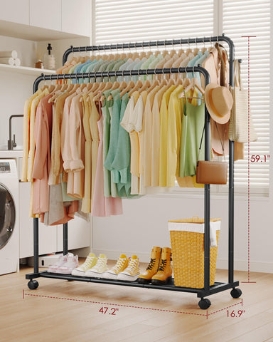 Sakugi rack shows upgraded mesh shelf for shoes, boxes, and folded items.
