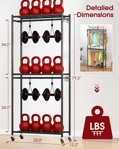 Sakugi Clothes Rack mesh shelves highlight organized storage for clothes and accessories