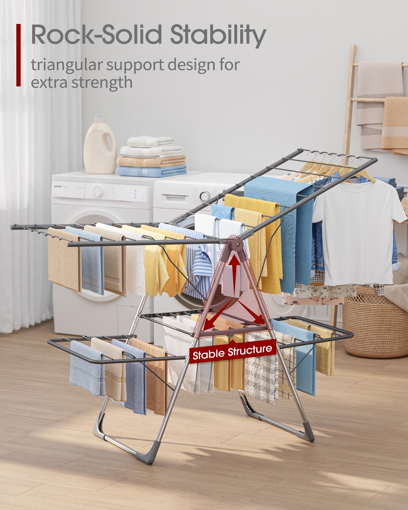 Sakugi 3.5-inch spacing promotes airflow and faster drying.