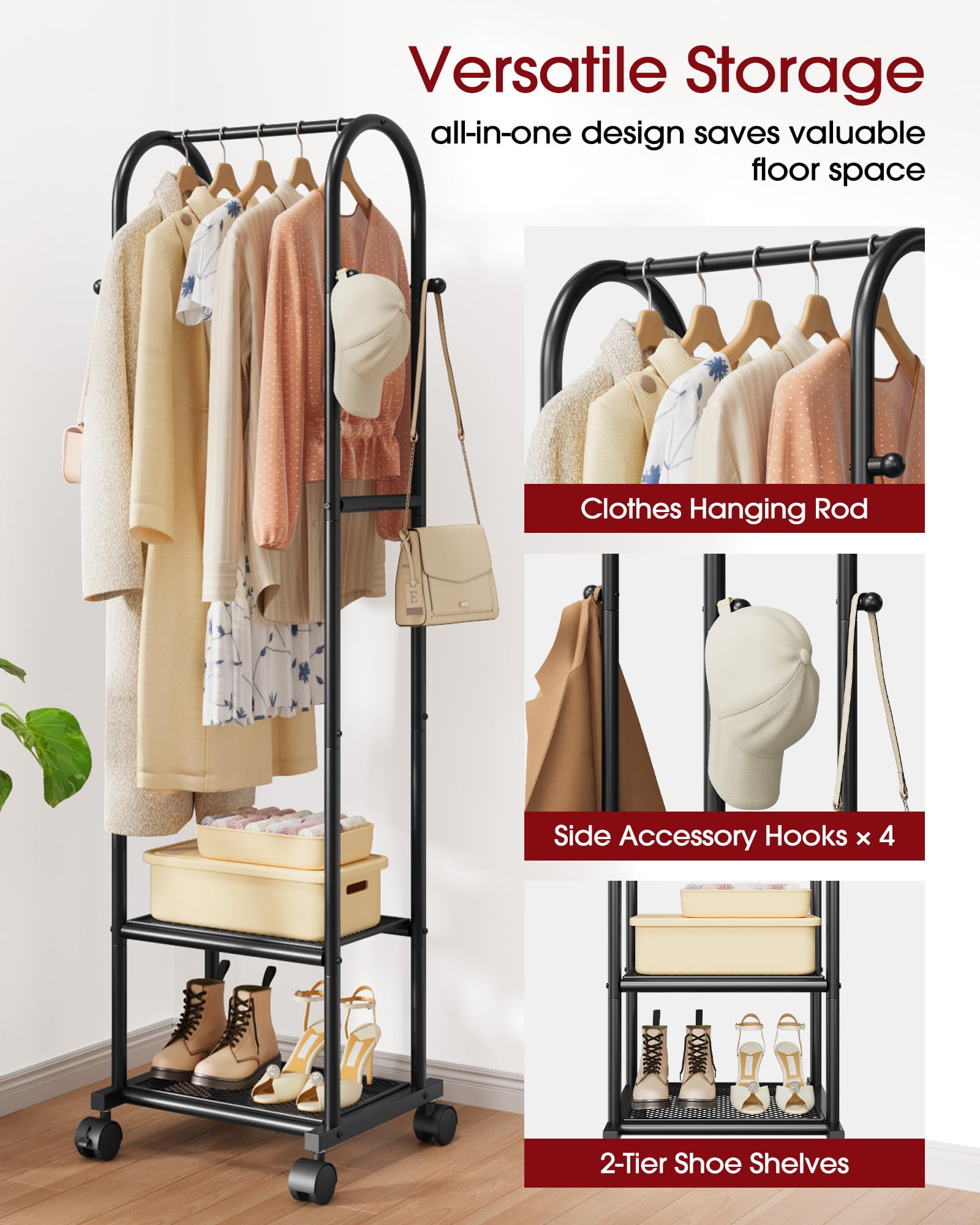 Sakugi dense mesh shoes shelves provide secure footwear storage and display.