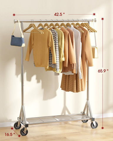 Sakugi mesh shelf enhances visibility and air circulation for shoes and boxes.
