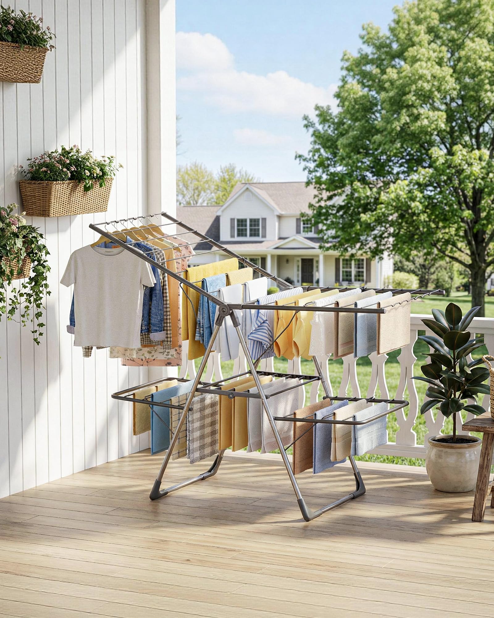 Sakugi compact fold-down design saves storage space.