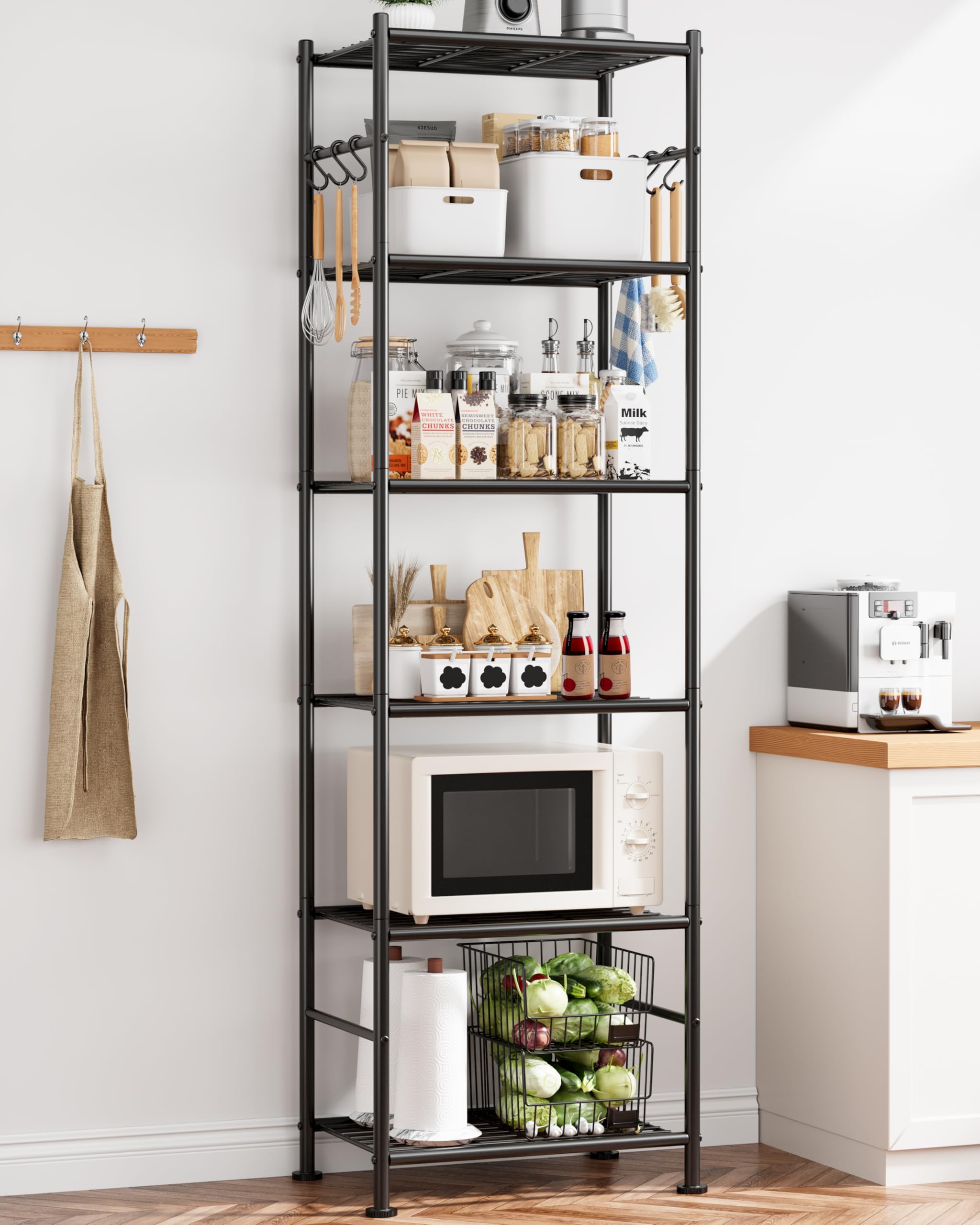 Sakugi rustproof wire shelf easy to wipe clean for versatile use.