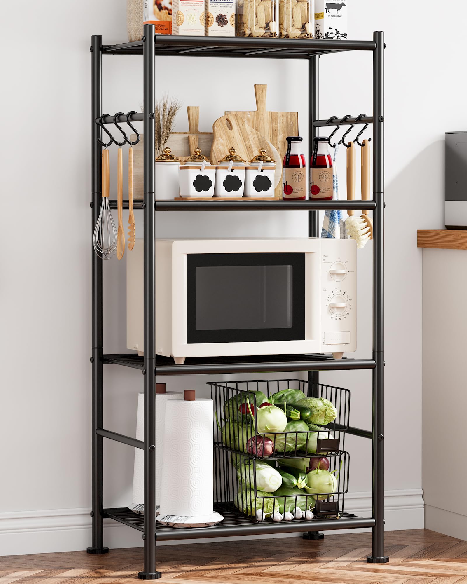 Sakugi shelf frame with reinforced side bars and welds for durable storage