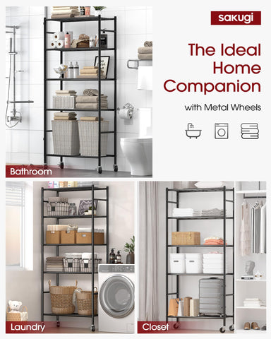 Sakugi 5-tier leveling feet enable stable placement on uneven floors
