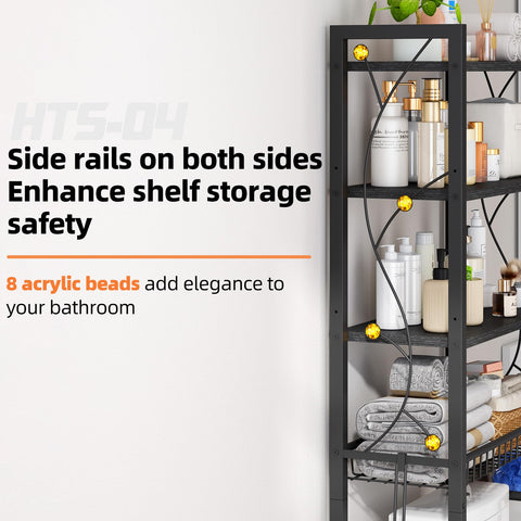Salakita rack with open shelves keeping towels within easy reach