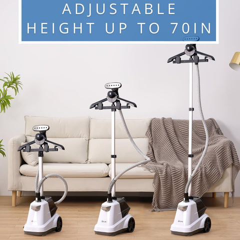 SALAV 1800W steam power for fast wrinkle removal