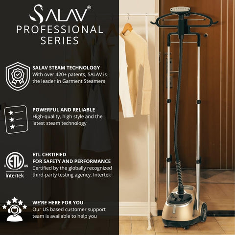 SALAV durable steam head close-up highlights robust construction.