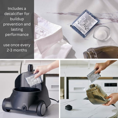 SALAV GS18-DJ 18L water tank enables over an hour of continuous steam.