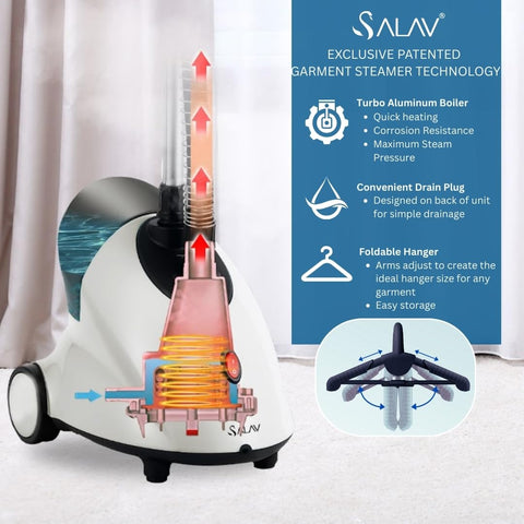 Foldable hanger with telescopic pole for compact storage