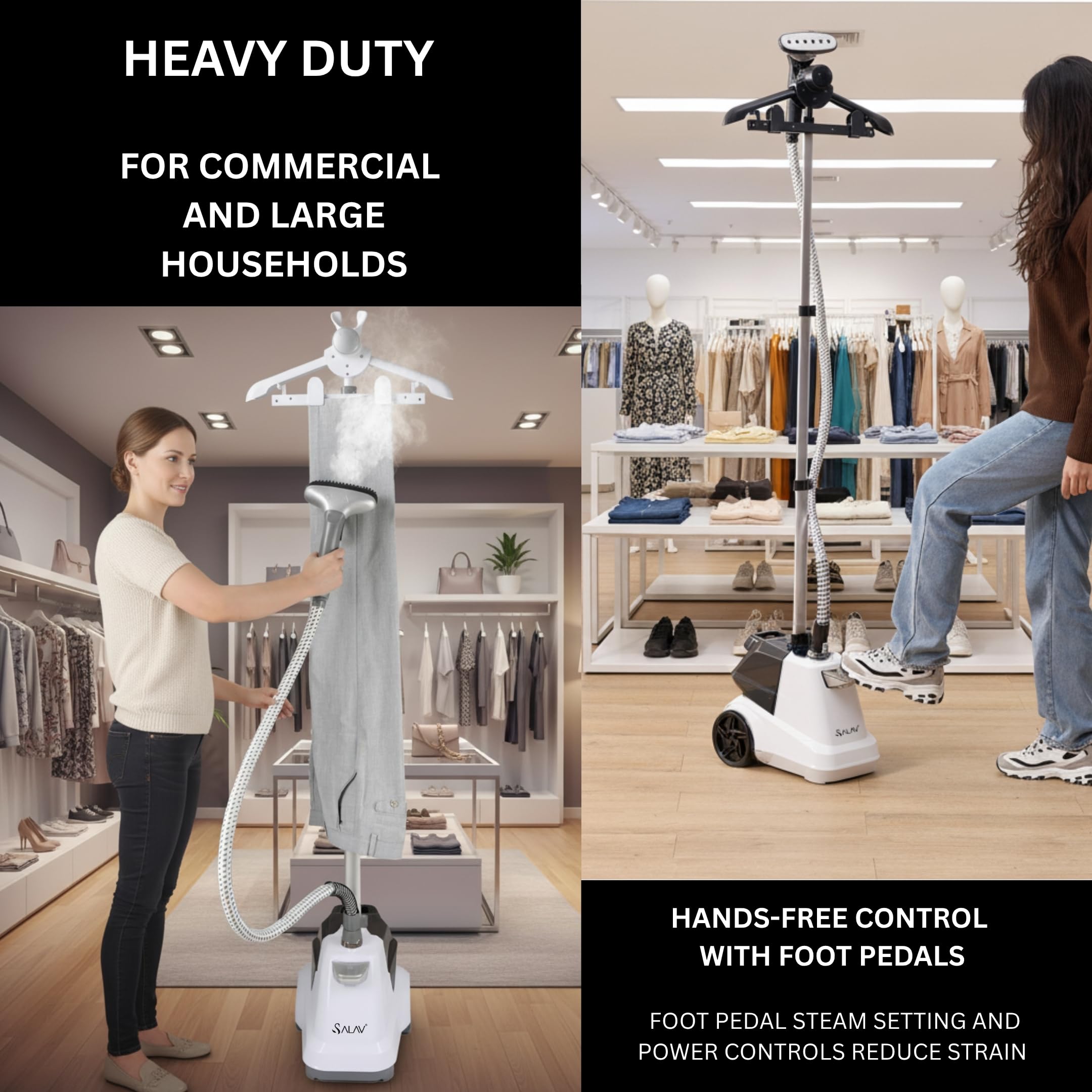 SALAV telescopic pole folds for compact storage between gigs