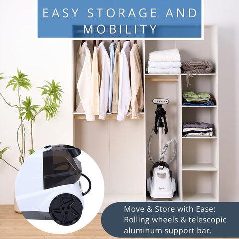 SALAV rolling wheels for easy mobility across rooms