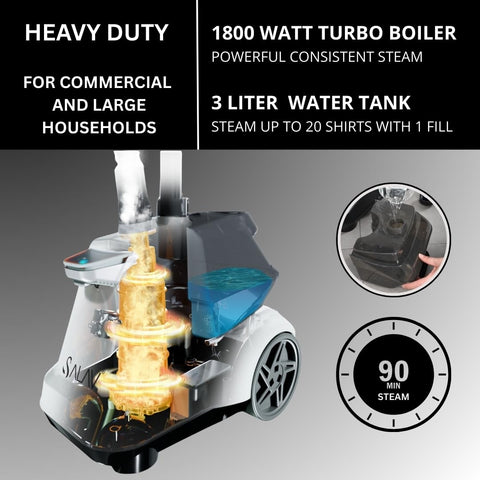 SALAV 360-degree wheels provide easy mobility around workflows.
