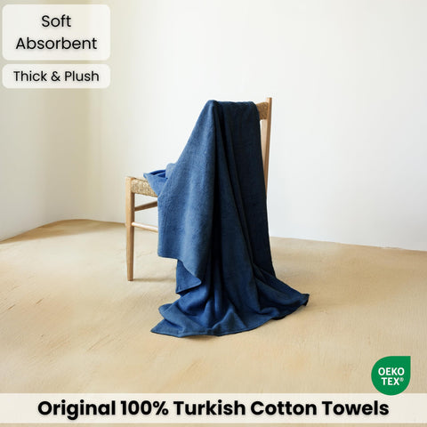 SALBAKOS 630gsm loop weave absorbs moisture quickly after shower or swim.