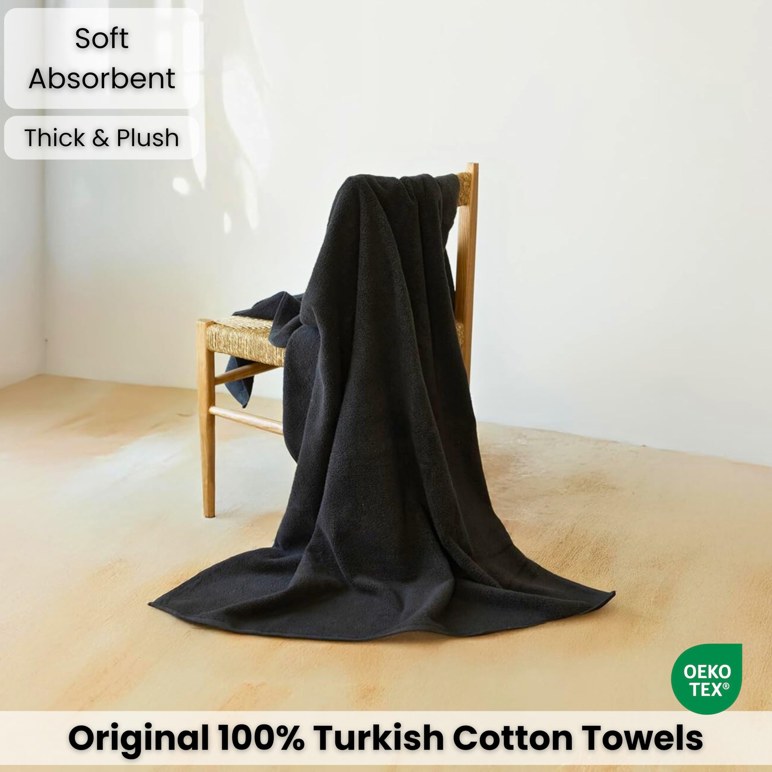 SALBAKOS 40x80 towel in action demonstrates thick, quick-drying performance.