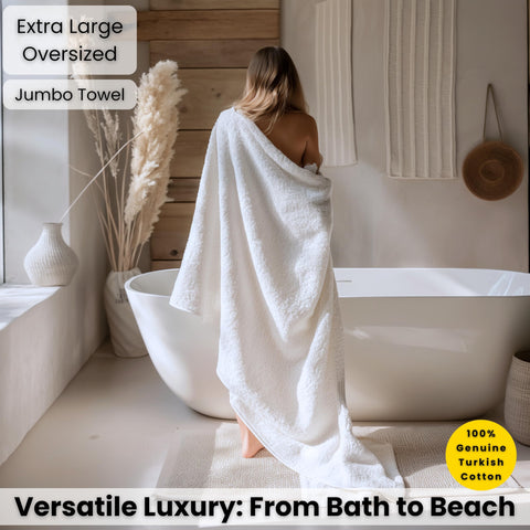 Salbakos Turkish cotton bath sheet 40x80 white soft material