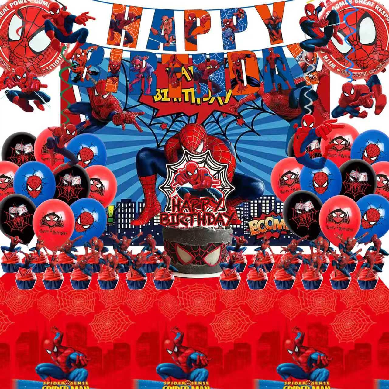 Saleix Spidey backdrop for vibrant party photos and themed decor