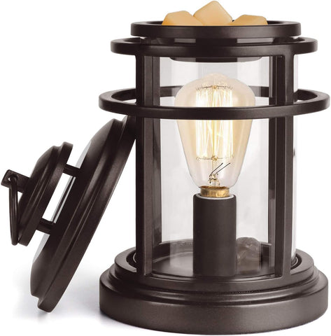 SALKING Electric Wax Warmer with two Edison bulbs for even fragrance diffusion.