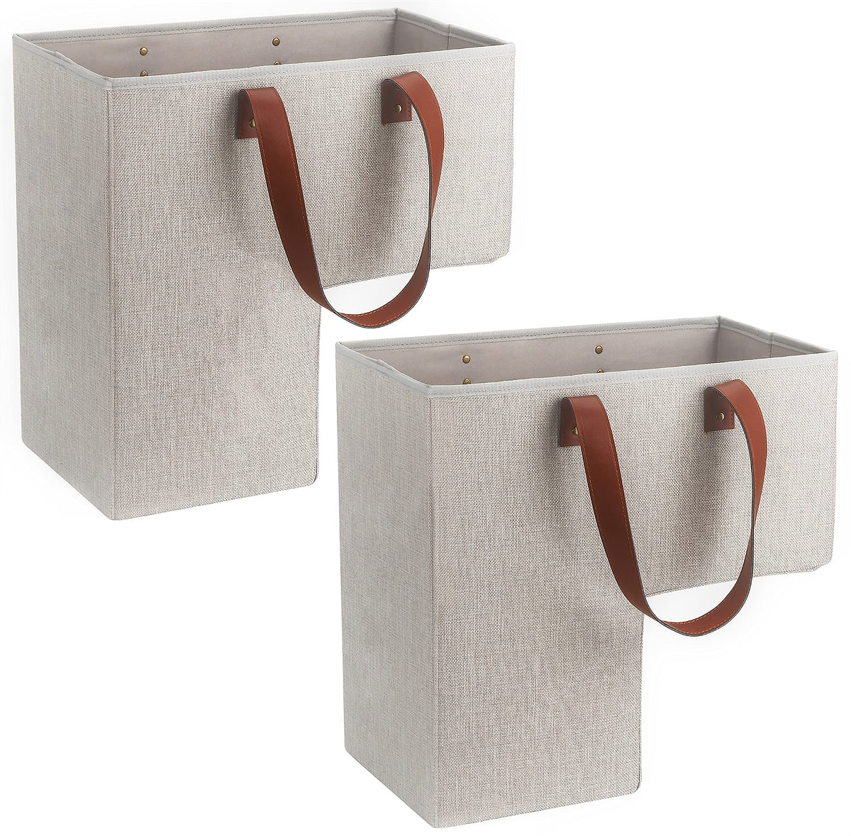 SAM AND MABEL stair basket sits on a step, reducing clutter and keeping essentials close at hand.