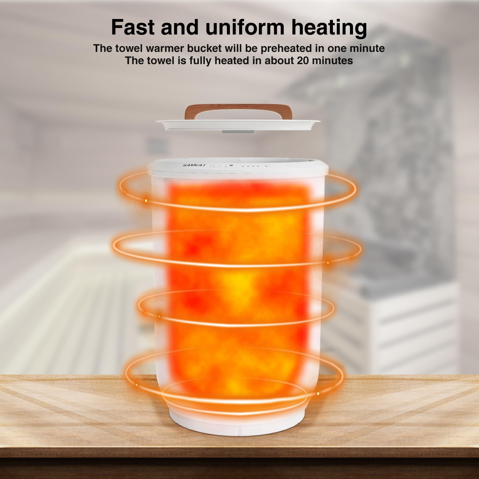 SAMEAT auto shut-off timer function provides safe operation.