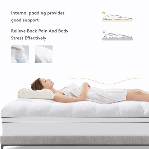 SameBed full topper is machine washable for easy care.
