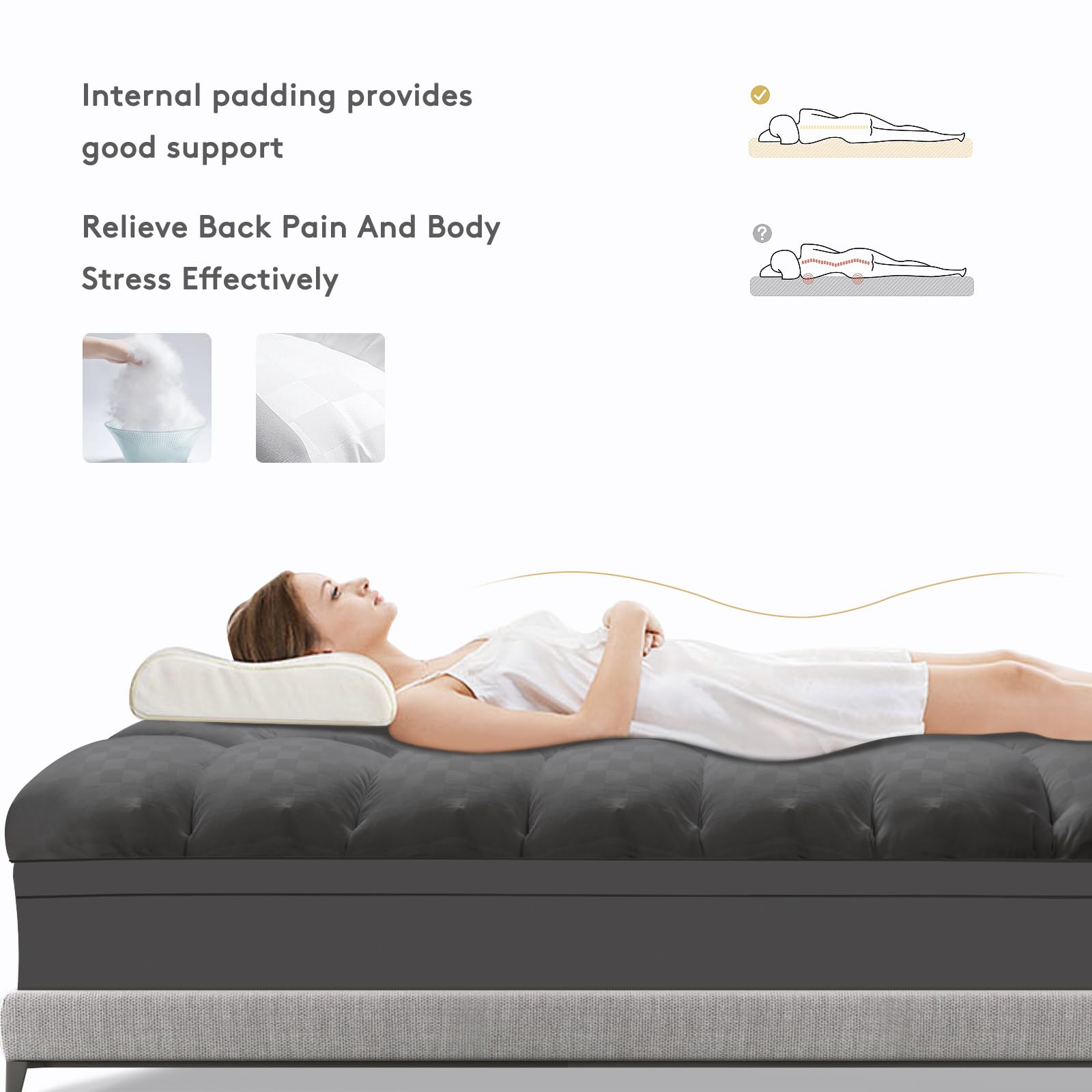 SameBed washable topper is easy to care for.