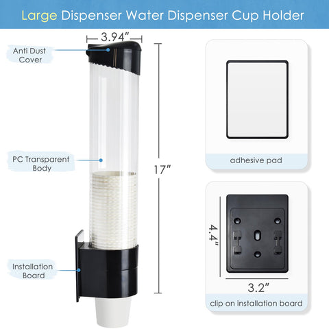 Samhe cup dispenser dust protection cover reduces cup contamination