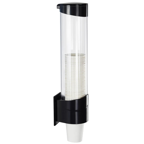 Samhe cup dispenser front view with clamshell design for clean, dust-free cups