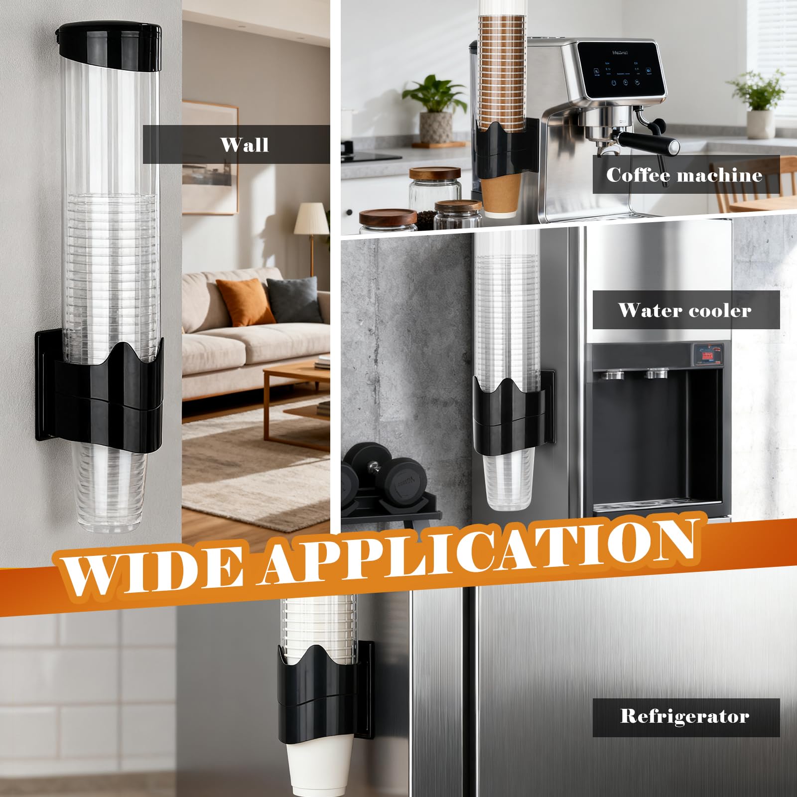 Samhe wall-mounted solution suitable for office and kitchen setups.
