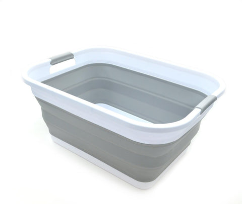 SAMMART 41L basket opened for easy loading and transport