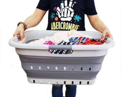 Sammart 41L in-car trunk storage use for toys or laundry.