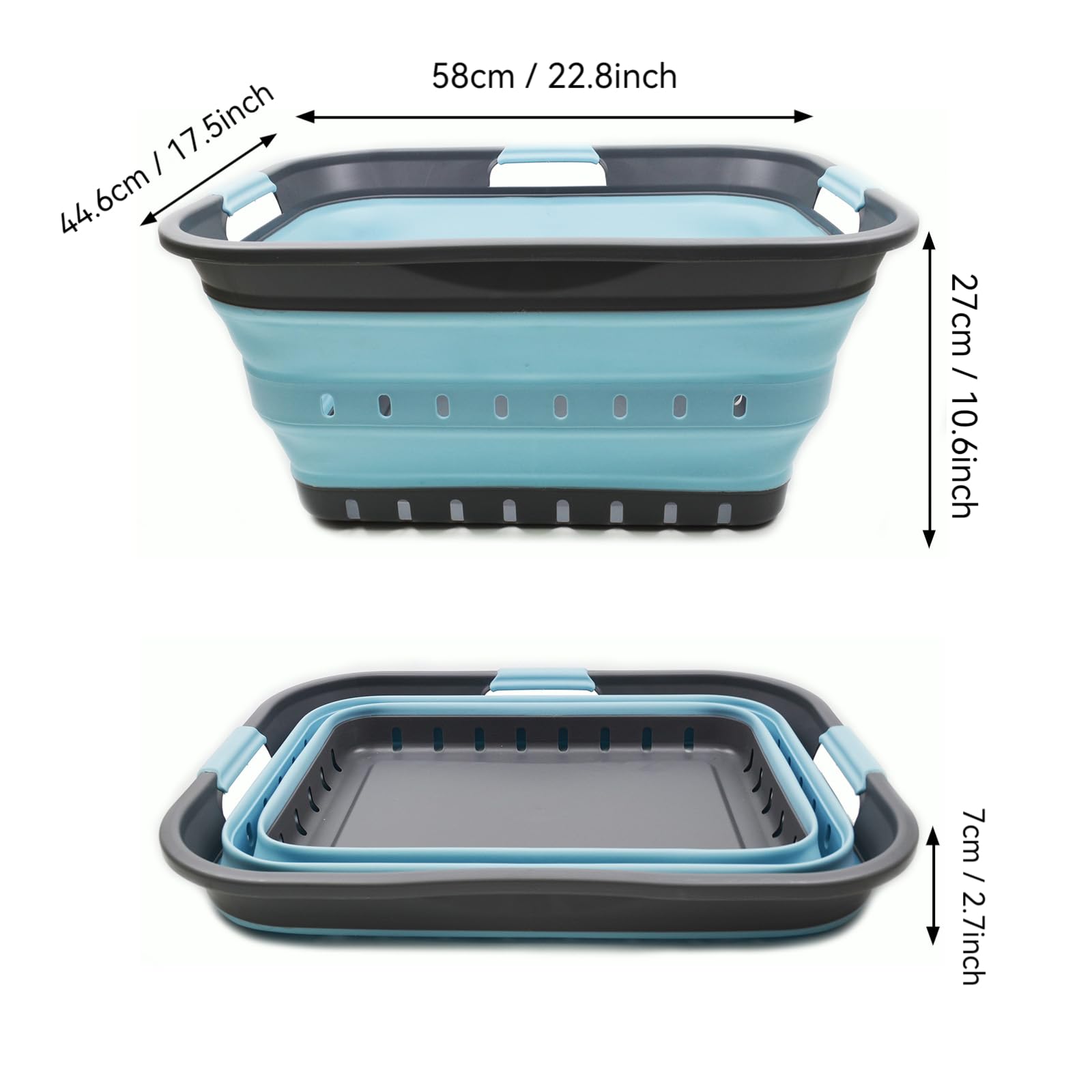Sammart 42L BPA-free durable plastic for long-lasting use