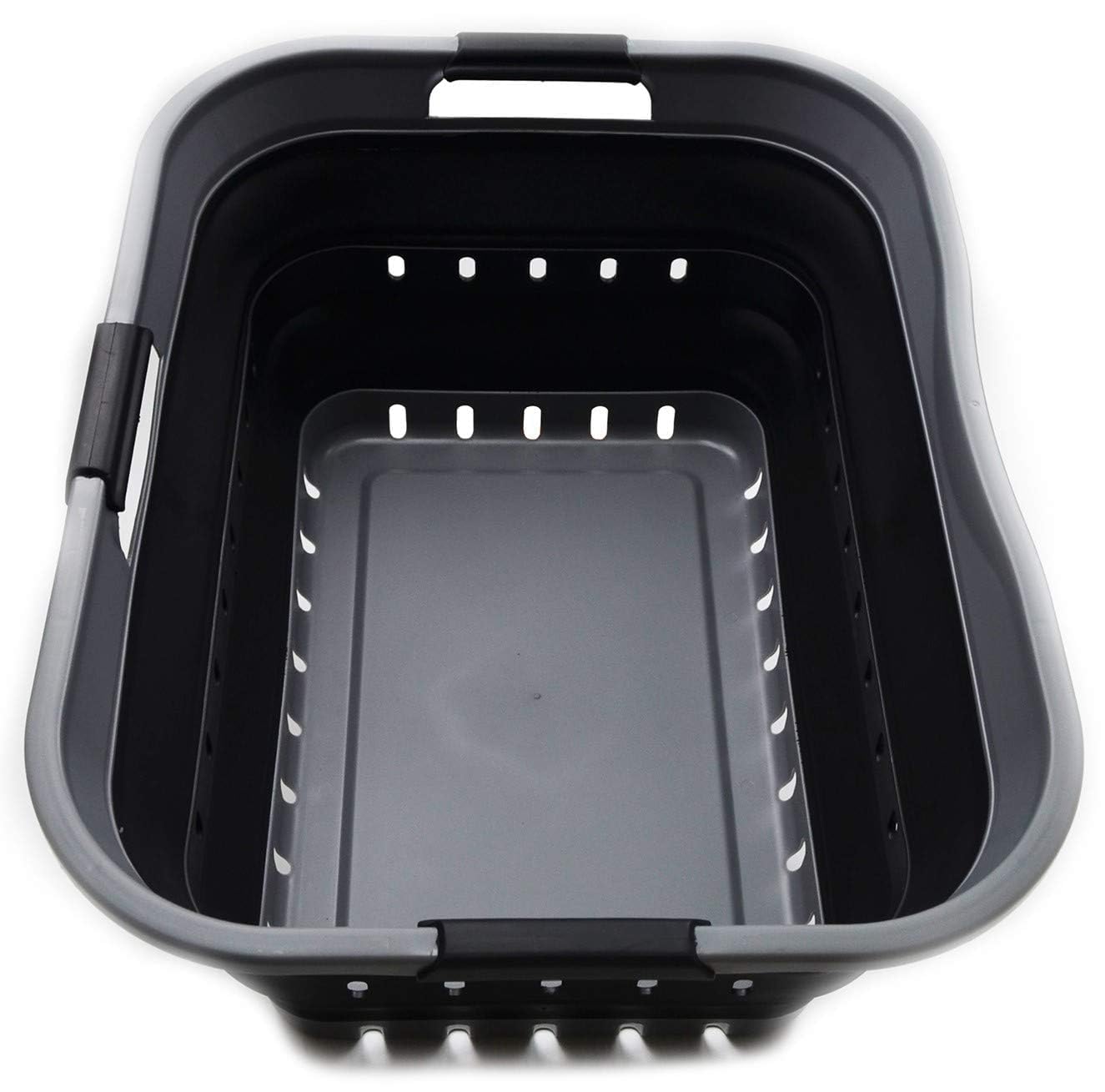 SAMMART 42L collapsible basket pop-up open for quick laundry organization
