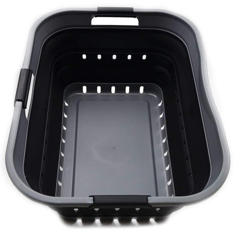 SAMMART 42L collapsible basket pop-up open for quick laundry organization