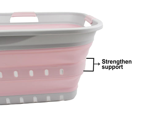 SAMMART 42L basket in car trunk for portable storage on the go.