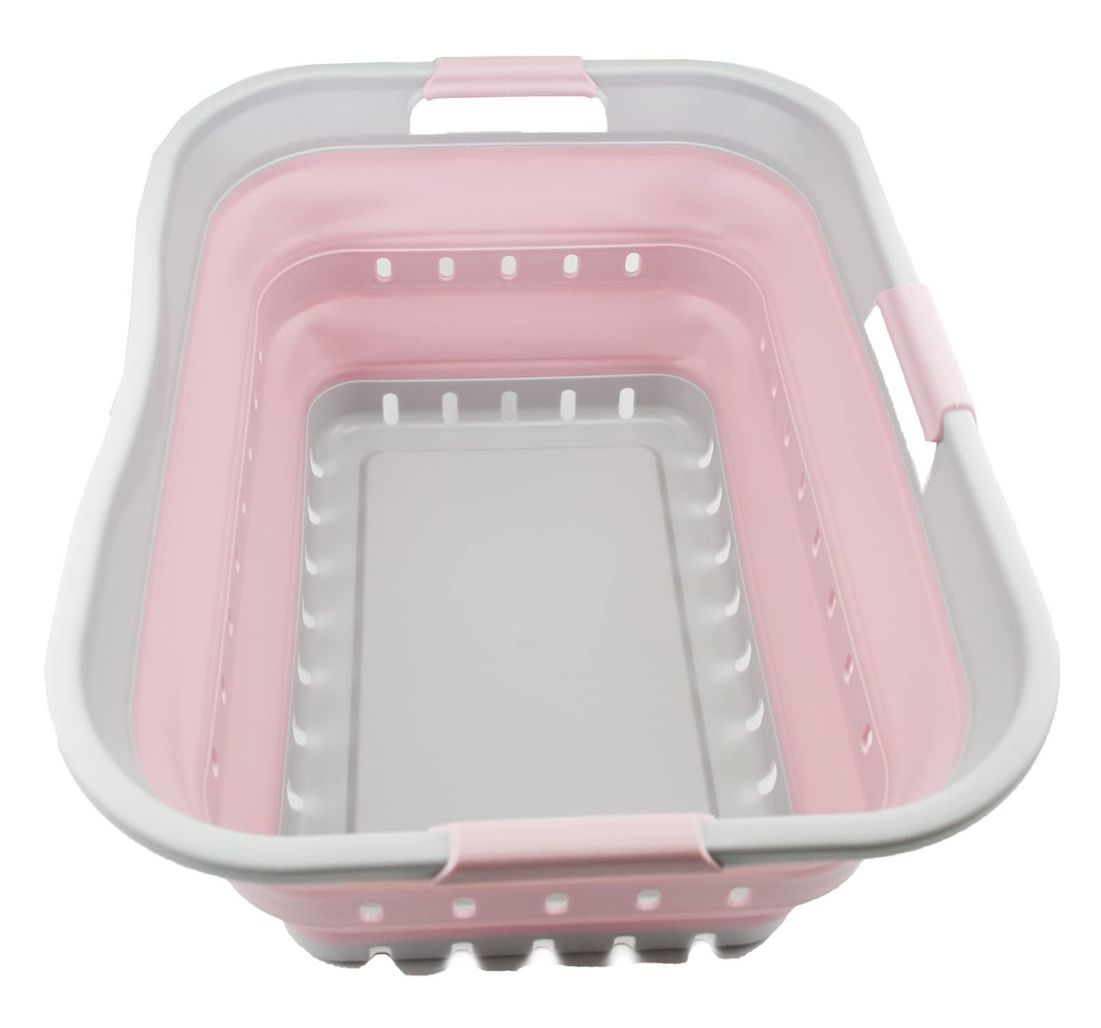 SAMMART 42L collapsible basket open pop-up for easy laundry.