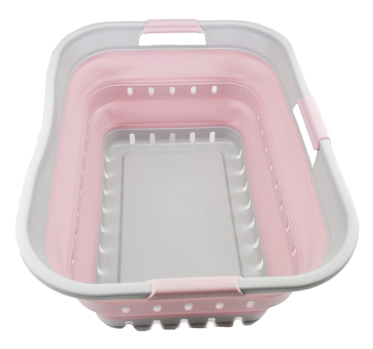SAMMART 42L collapsible basket open pop-up for easy laundry.