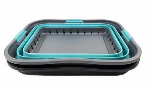 SAMMART 42L pop-up design set up quickly for laundry tasks.