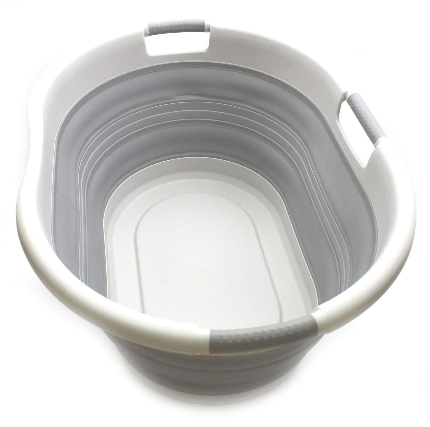SAMMART 57L collapsible basket open design for quick laundry and space-saving transport.
