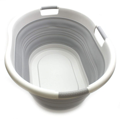 SAMMART 57L collapsible basket open design for quick laundry and space-saving transport.