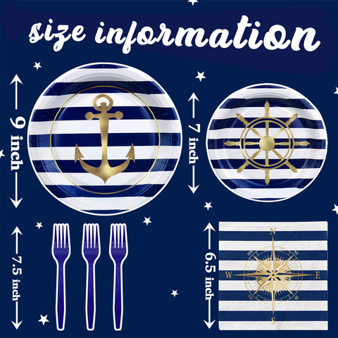 SamPartyShop Sail Boat dessert plates with seaside charm and easy portioning