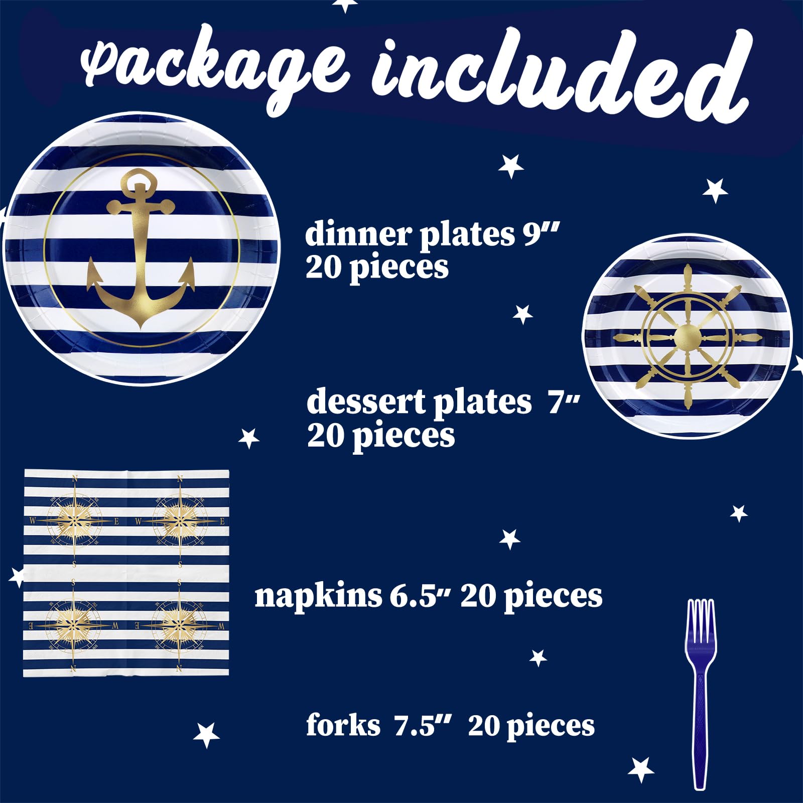 SamPartyShop Sail Boat napkins add texture for a cohesive nautical table