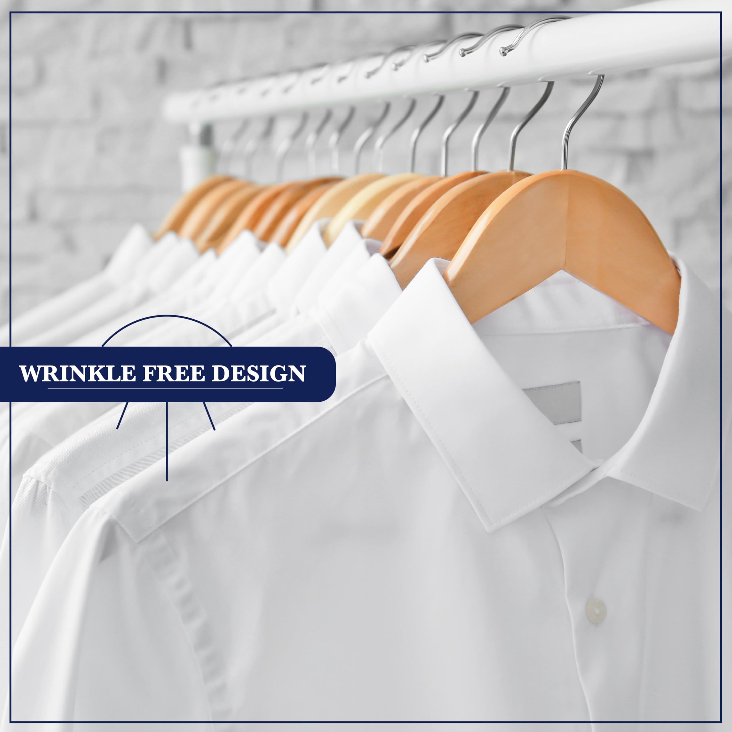 SAMSARC eco-friendly wooden hangers offer sustainable choice without sacrificing wardrobe protection.