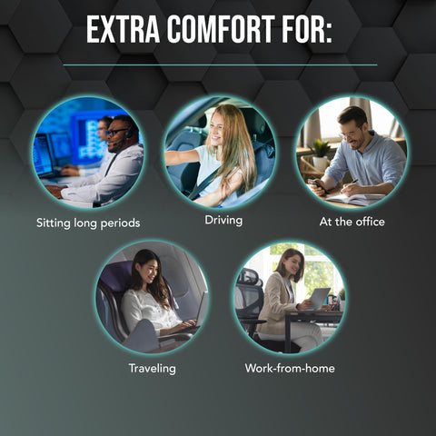 Samsonite auto-seat back support pillow adds lumbar comfort