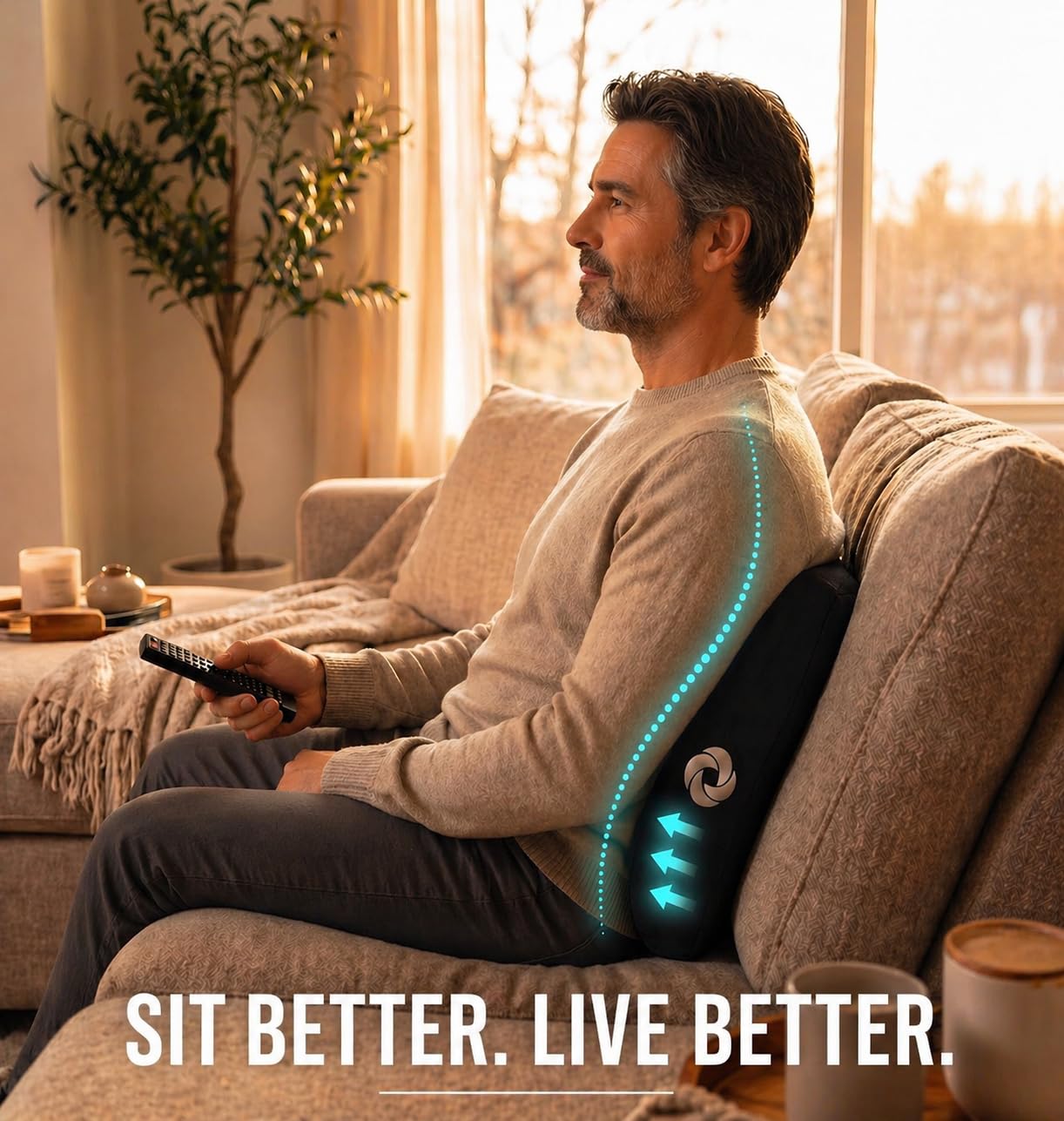 Samsonite lumbar pillow breathable mesh cover promotes airflow and cooling