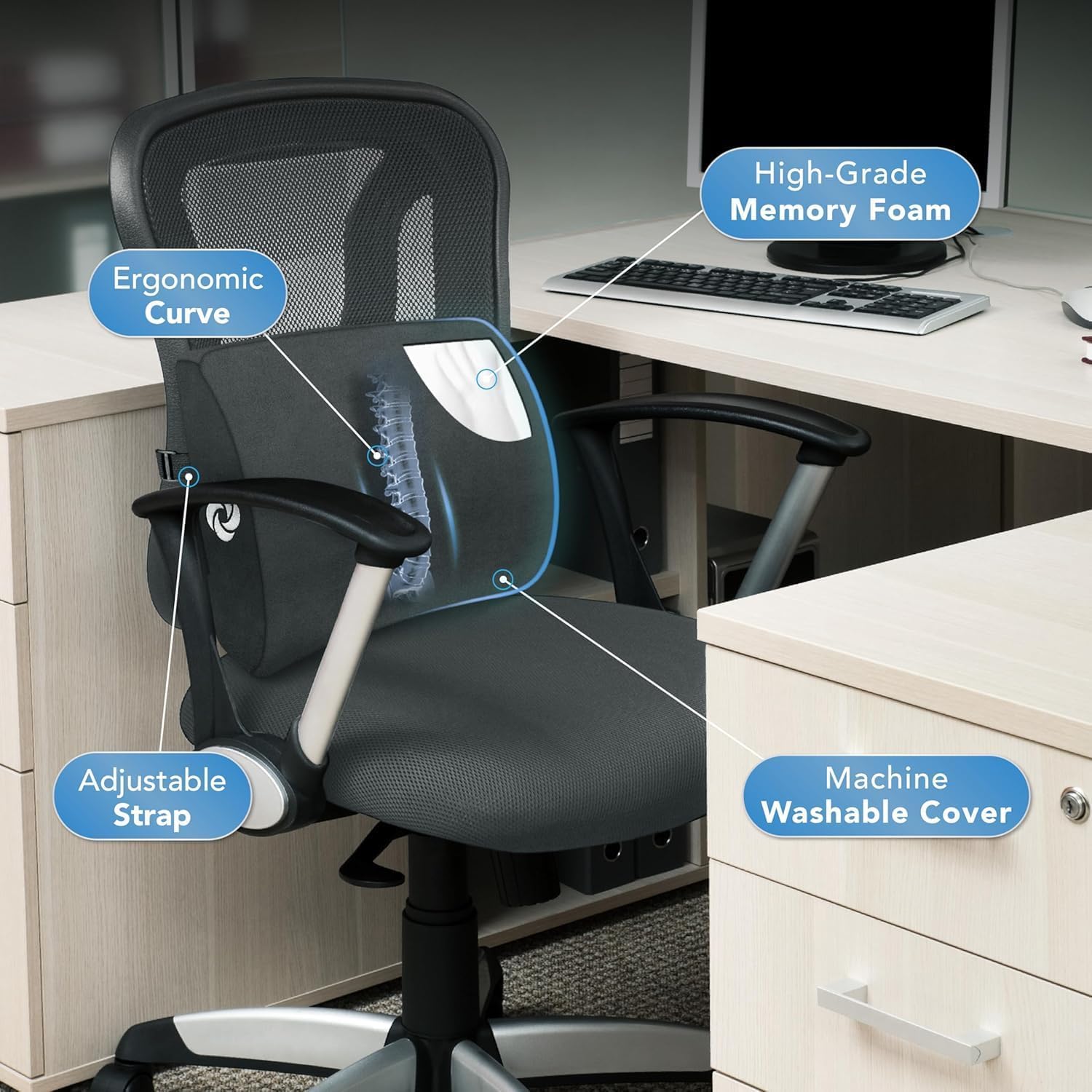 Removable plush cover makes cleaning easy after long use.