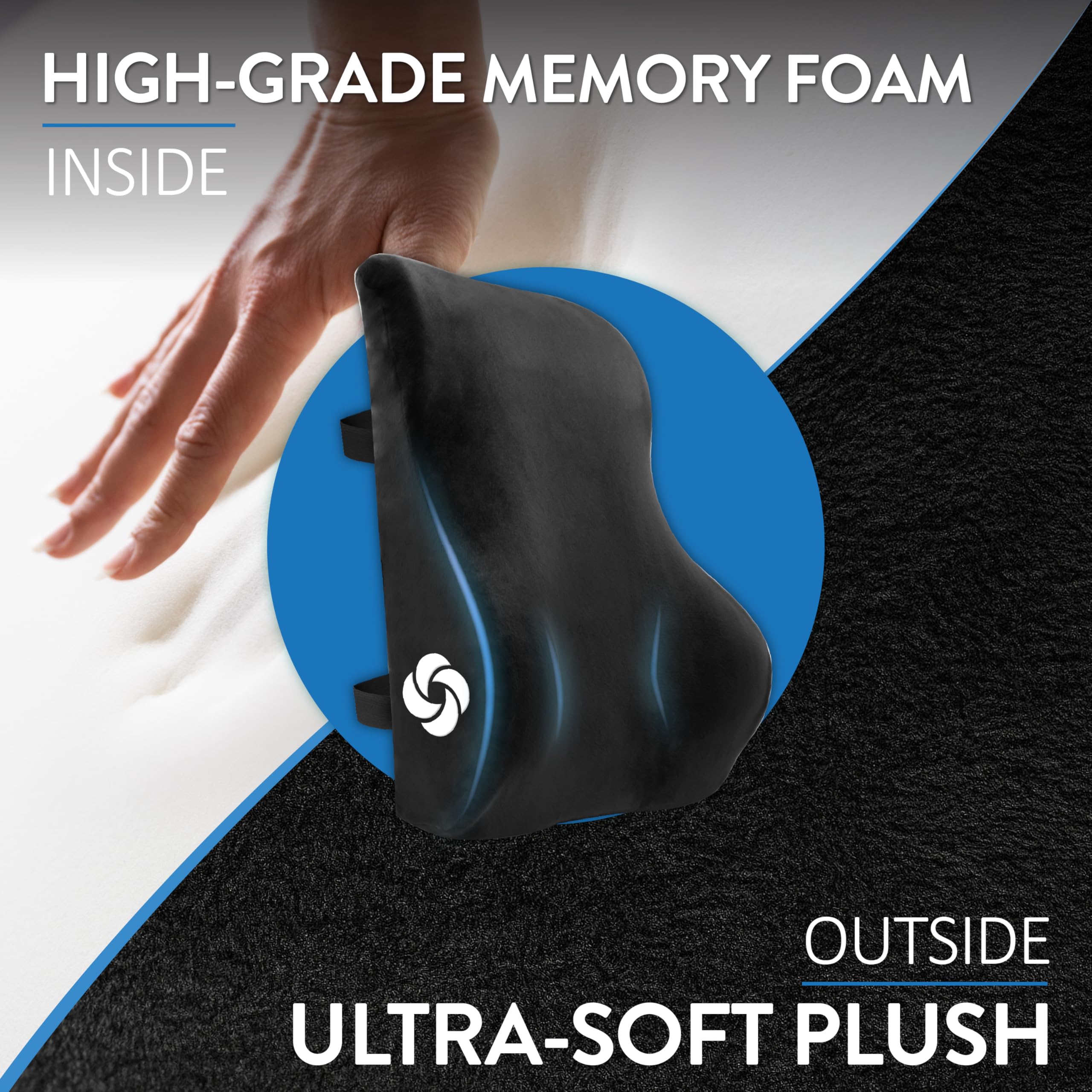 High-density memory foam cushions pressure points for daily use.