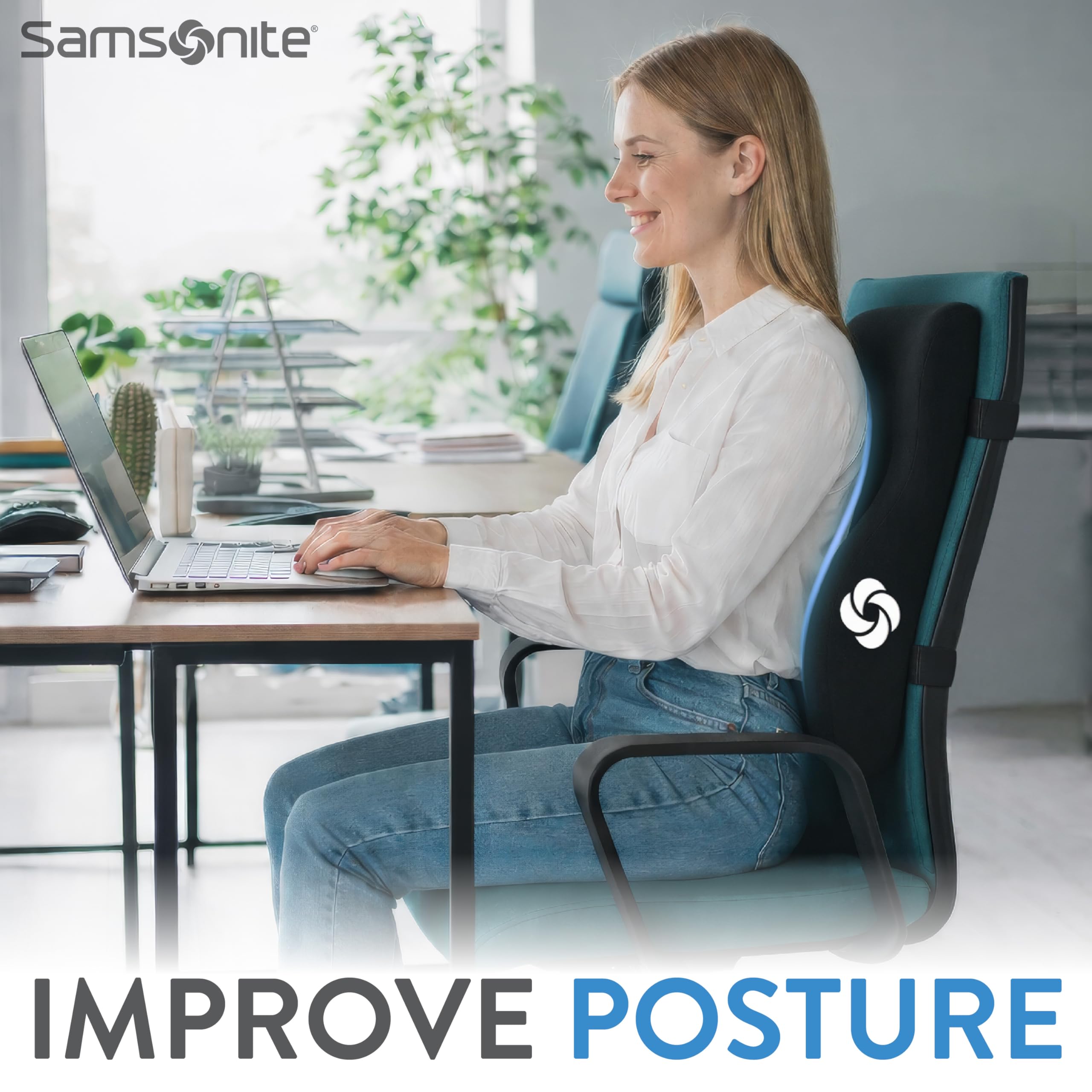 Removable, washable cover for quick cleaning after travel or office use.